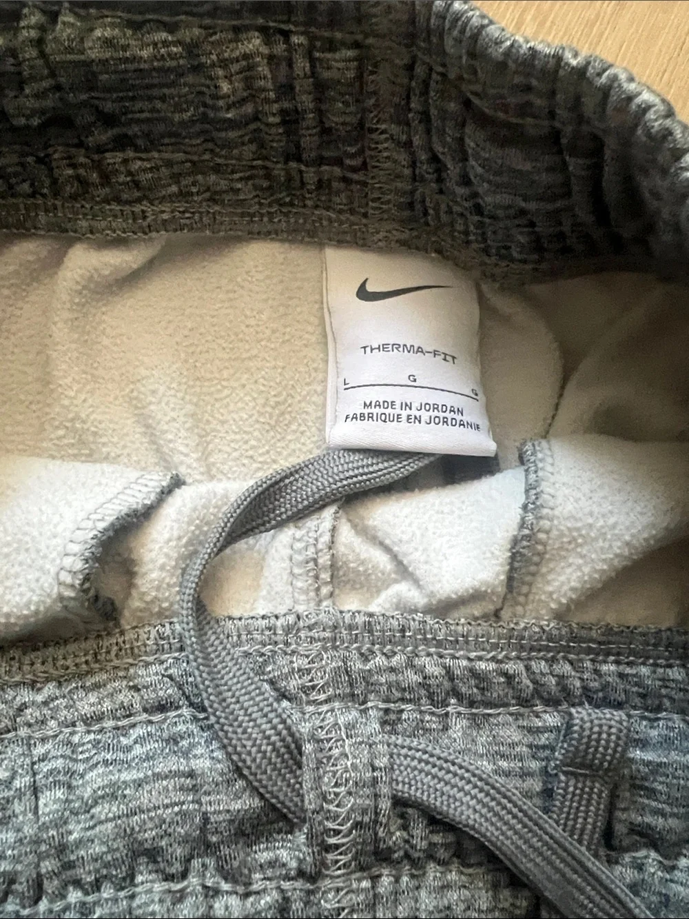 Nike Gray Therma-FIT Fleece-Lined Sweatpants
